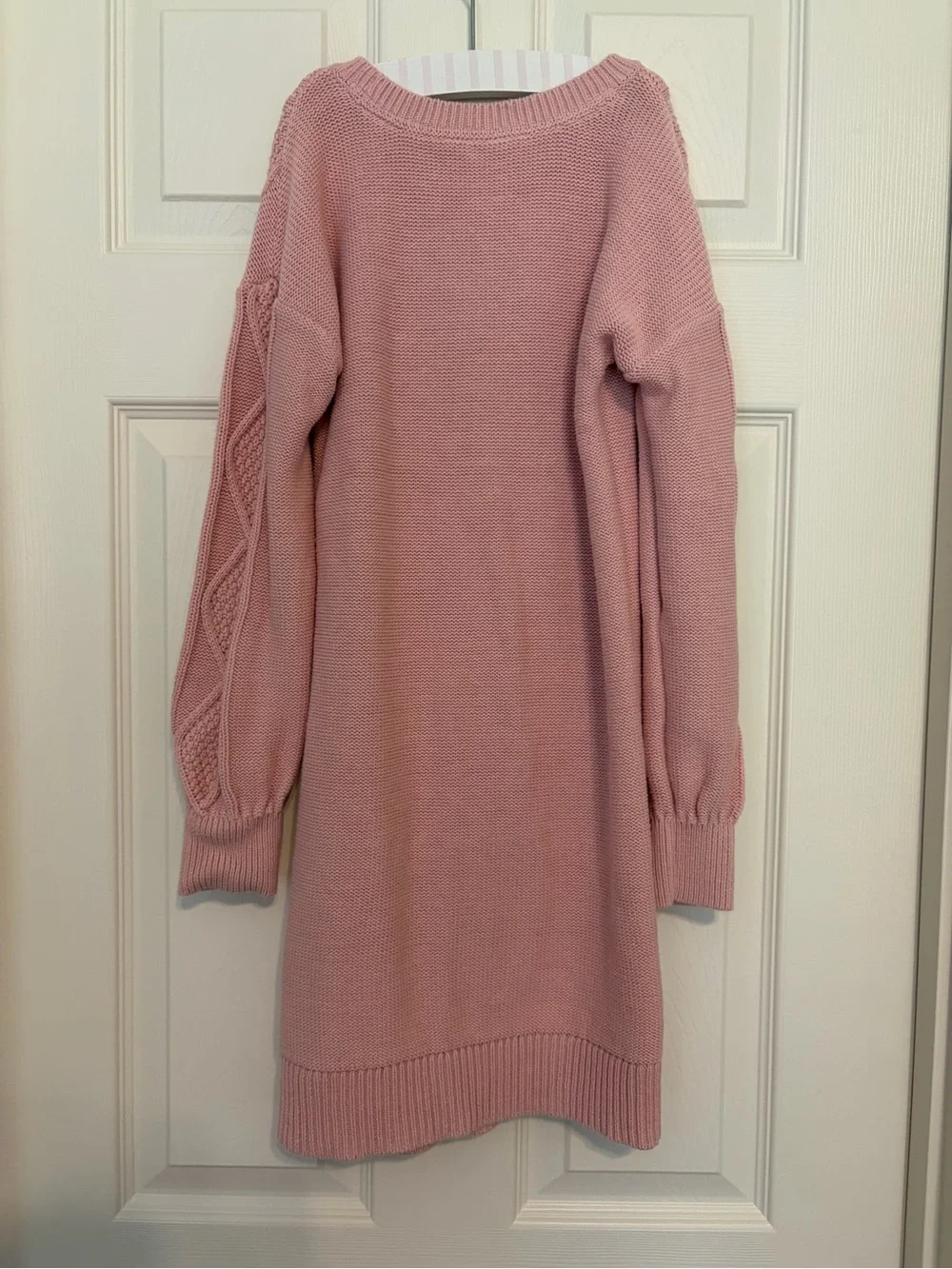 Gap Kids pink cable knit sweater dress - Size M